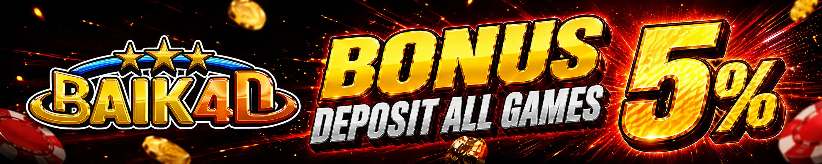 BONUS DEPOSIT HARIAN 5% BAIK4D